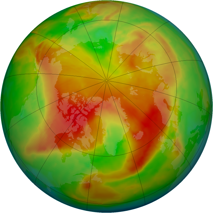 Arctic ozone map for 02 May 2013